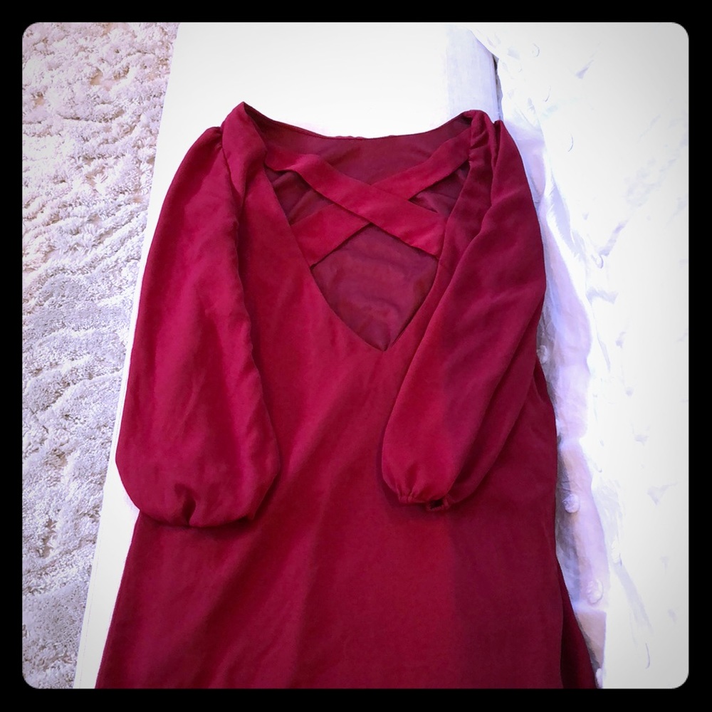 Maroon dress